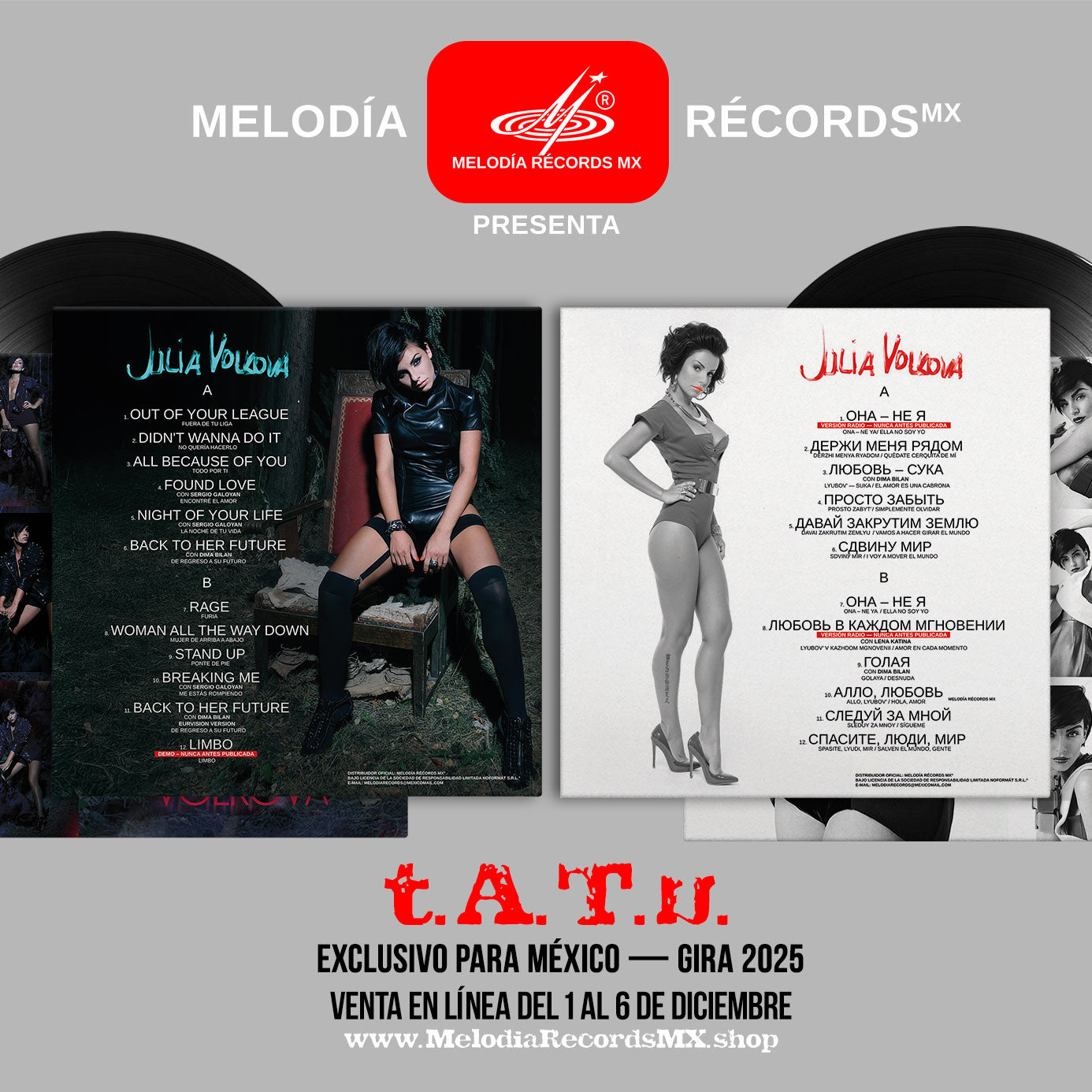 Julia Volkova: Versión Rusa + Inglesa (Ed. Limitada Vinilo LP 12")