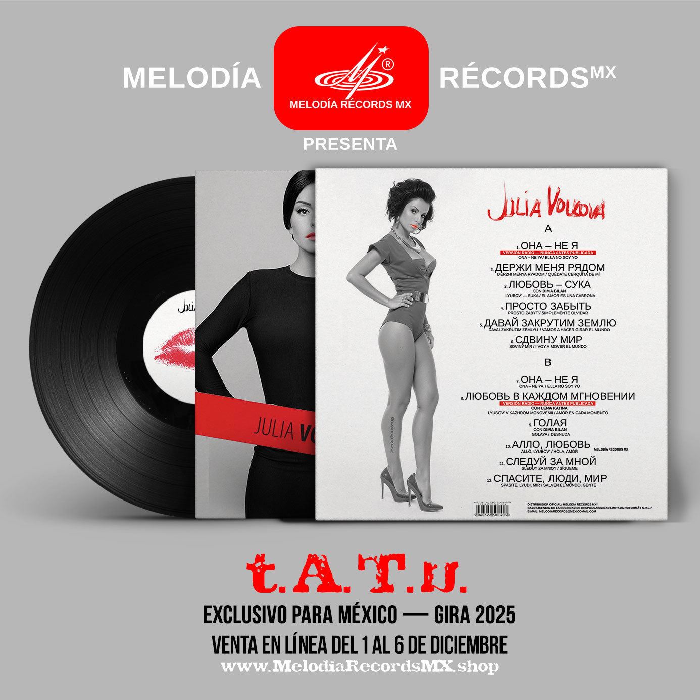 Julia Volkova: Versión Rusa (Ed. Limitada Vinilo LP 12")